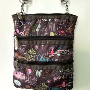 Lesportsac Kasey Crossbody Bag 3 Zippers